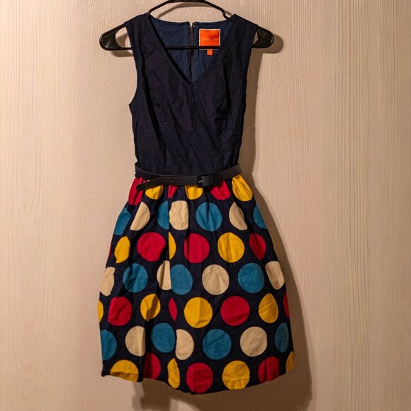 Modcloth Dresses & Skirts - ModCloth Retro Colorful Polka Dot Cotton Dress – Size S